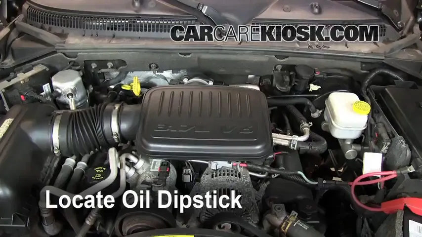 2007 Mitsubishi Raider LS 3.7L V6 Extended Cab Pickup Oil Check Oil Level